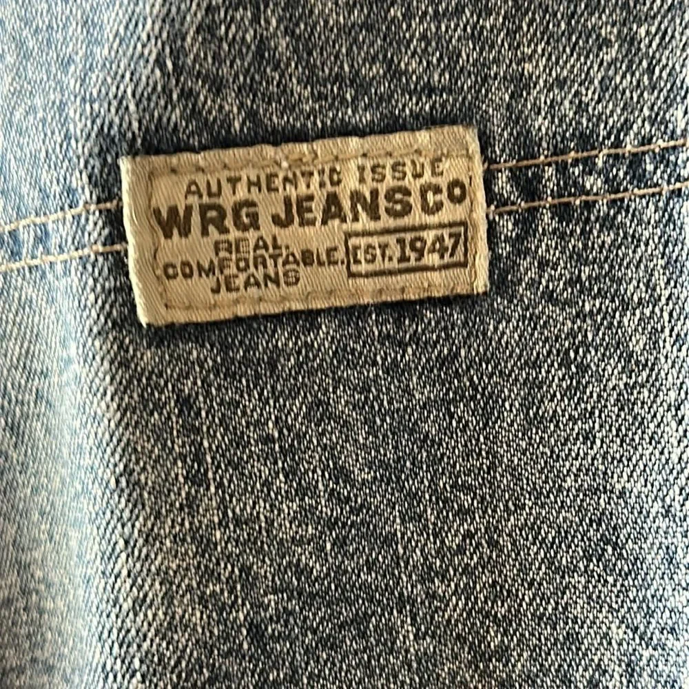Wrangler Men's Denim Cargo Shorts Blue Painter Utility Workwear Size 36